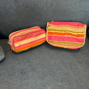 Le Sportsac in Bahia Stripe - small cosmetic bag and small jewelry bag